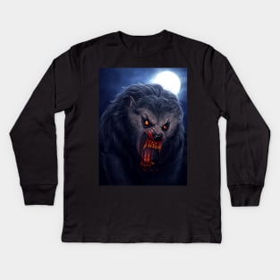 American Werewolf Kids Long Sleeve T-Shirt